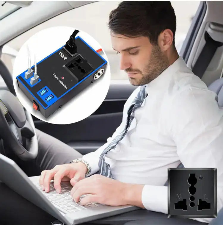 Inversor de Potência para Acendedor de Cigarro Automotivo Multiuso - CarPower™