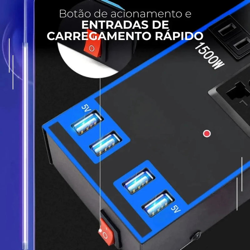 Inversor de Potência para Acendedor de Cigarro Automotivo Multiuso - CarPower™
