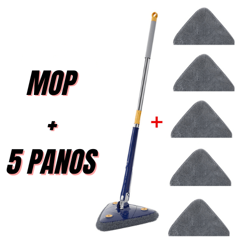 Mop 6 em 1 para Limpeza - Sistema Giratório 360°
