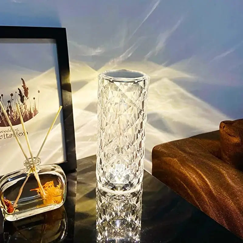 Luminária de Mesa Cristal LED USB
